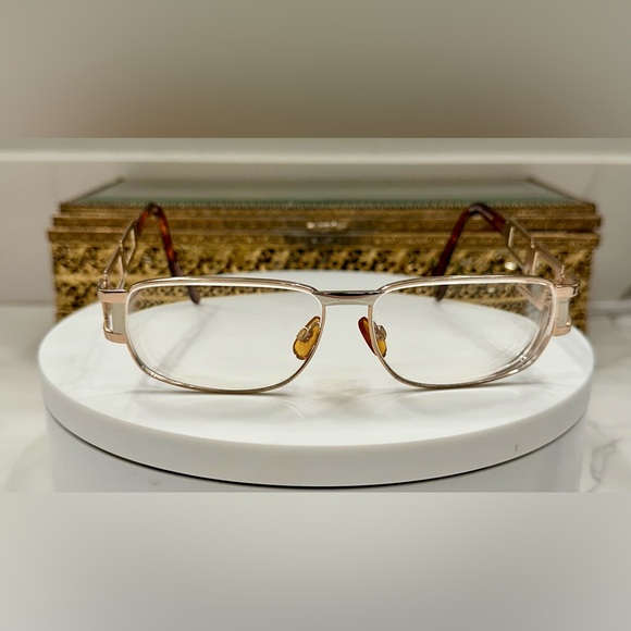 Bella Italia - Vintage Italian Gold/Silver Rx Eyeglass Frames - VGUC - Picture 3 of 14